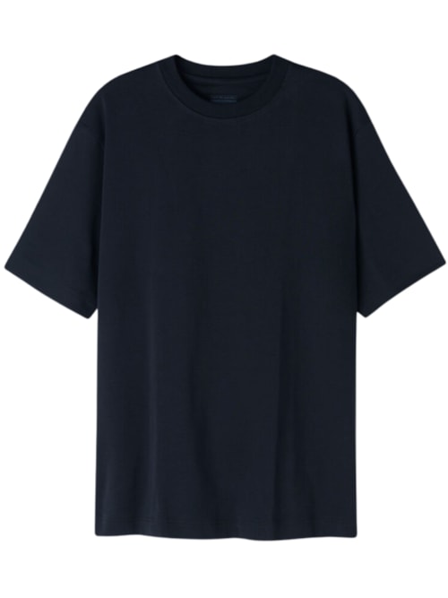 Camiseta Oversized Em Algodão Interlock – Azul
