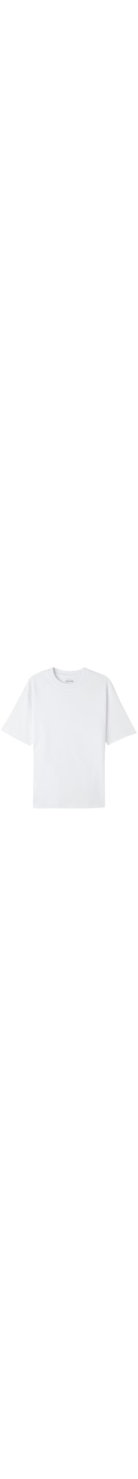 Camiseta Oversized Em Algodão Interlock - Branco