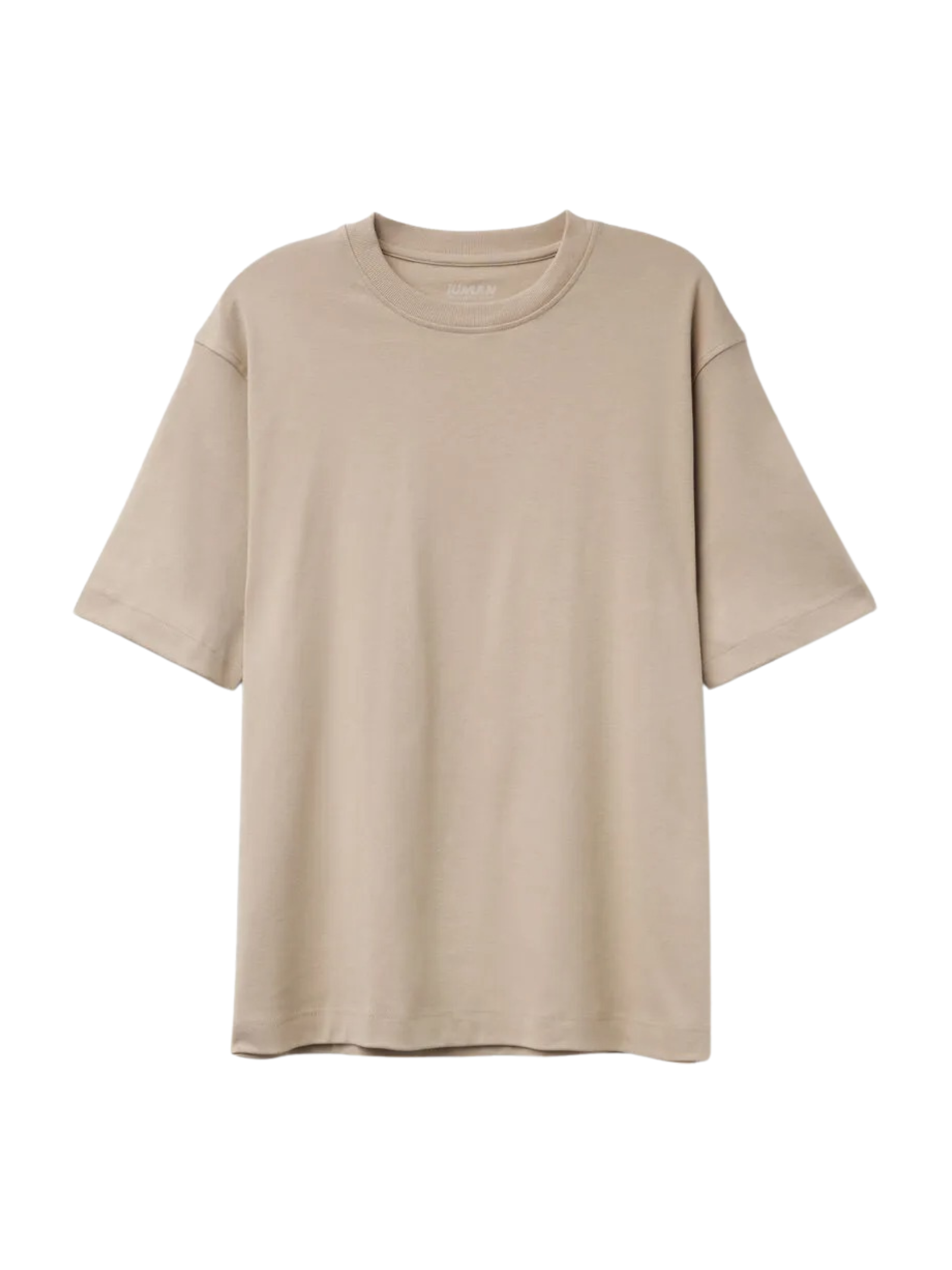 Camiseta Oversized Interlock Em Algodão Bege Intimissimi