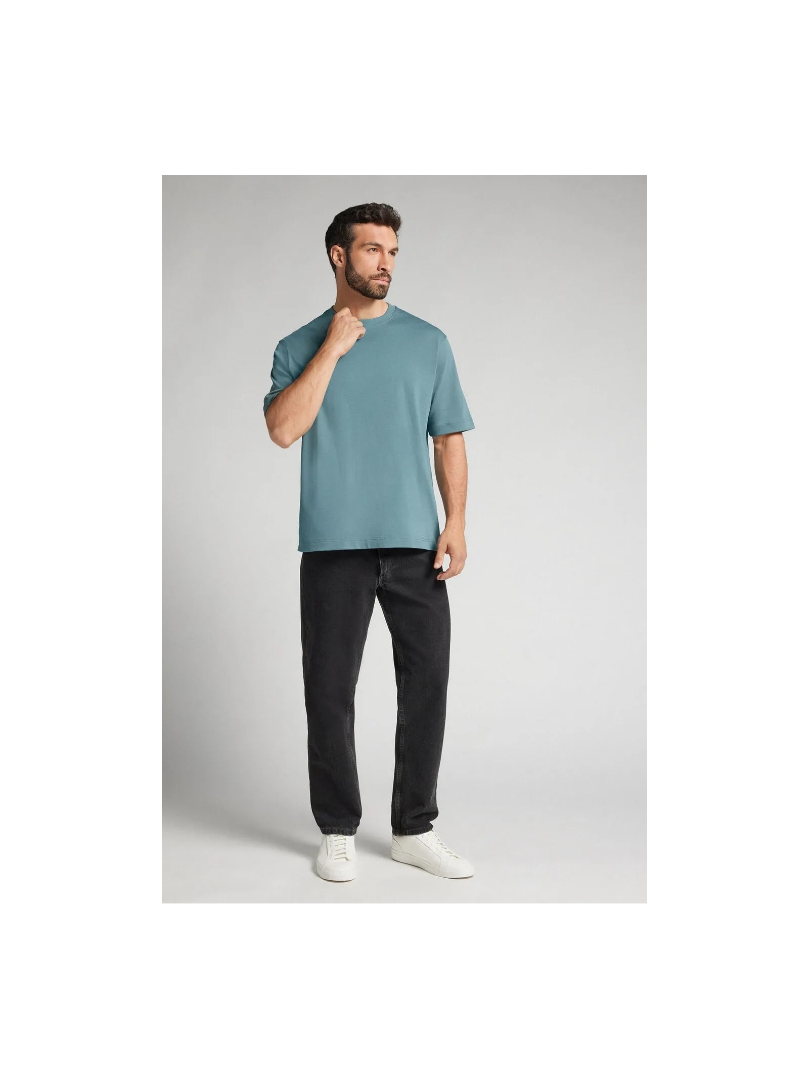 Camiseta Oversized Interlock Em Algodão Verde Intimissimi