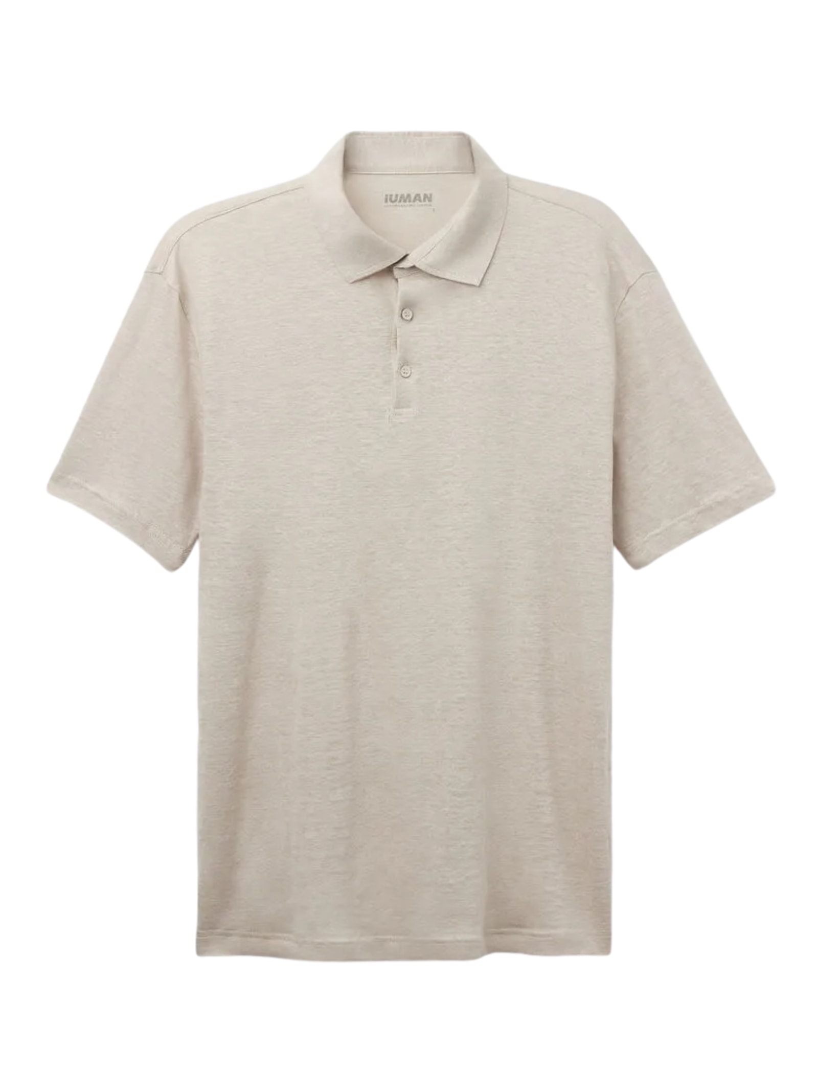 Camiseta Polo De Manga Curta Em Linho Preto Intimissimi