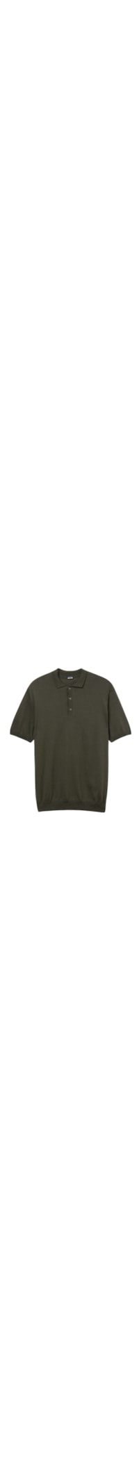 Camiseta Polo Em Algodão - Verde