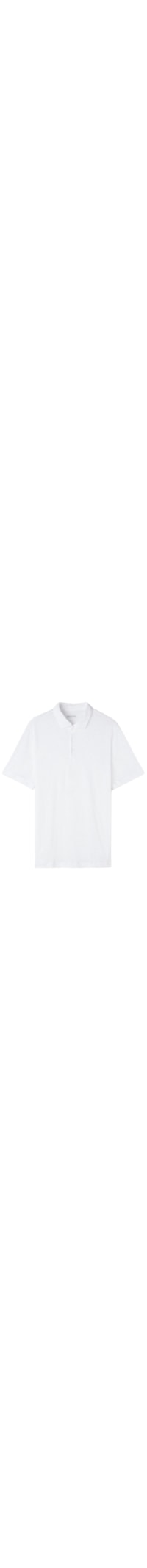 Camiseta Polo Em Linho - Branco