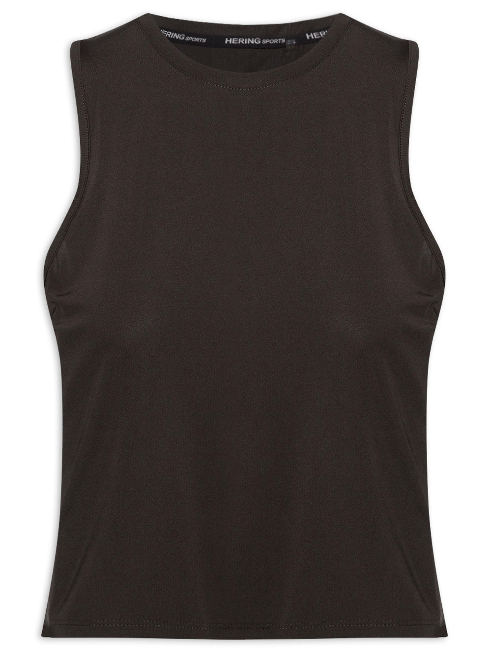 Camiseta Regata Feminina Marrom Hering Sports
