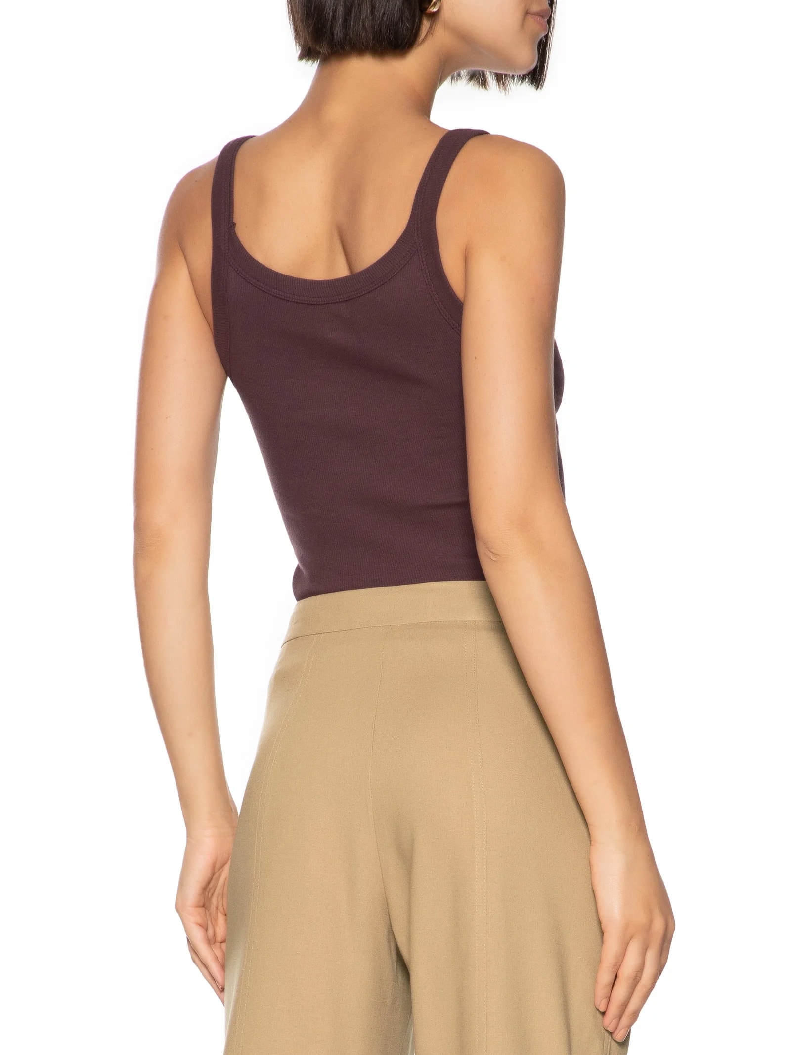 Camiseta Regata Feminina Vinho Hering