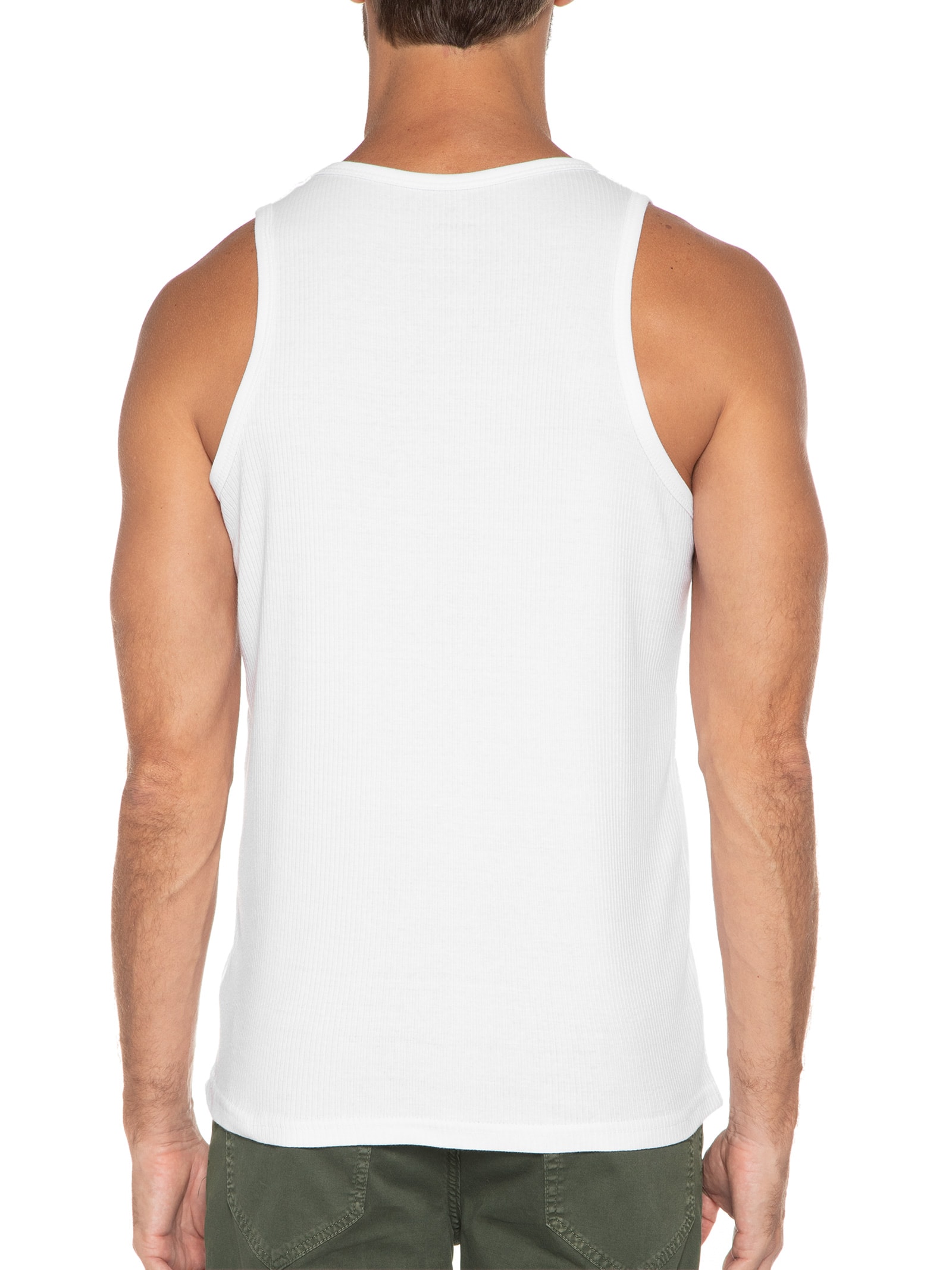 Camiseta Regata Masculina Branco Hering