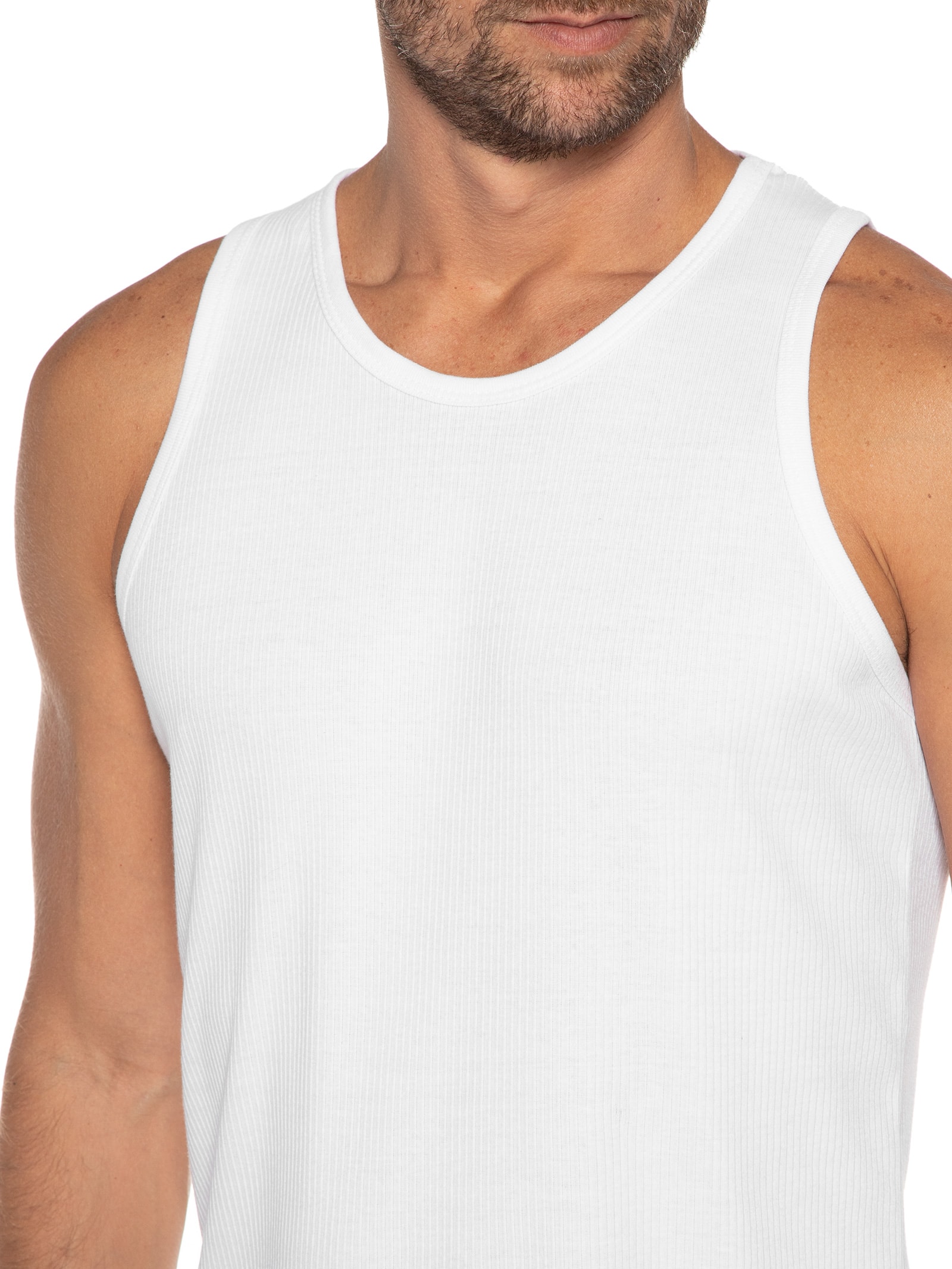 Camiseta Regata Masculina Branco Hering