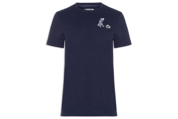 Camiseta Regular Fit Tech Jersey Heritage - Azul