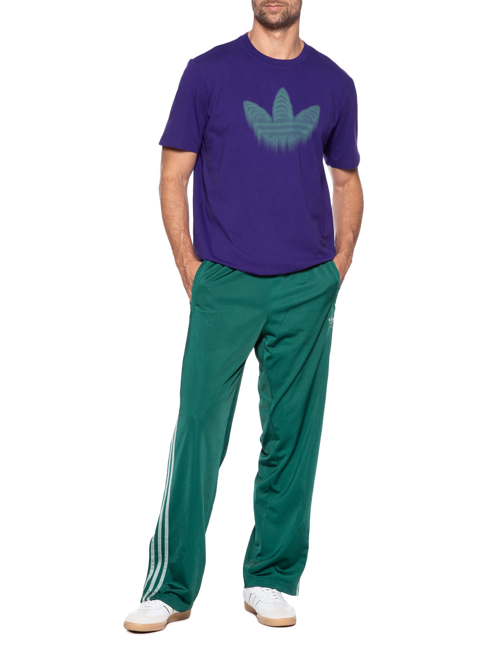Camiseta Skeleton Trefoil Roxo Adidas Originals