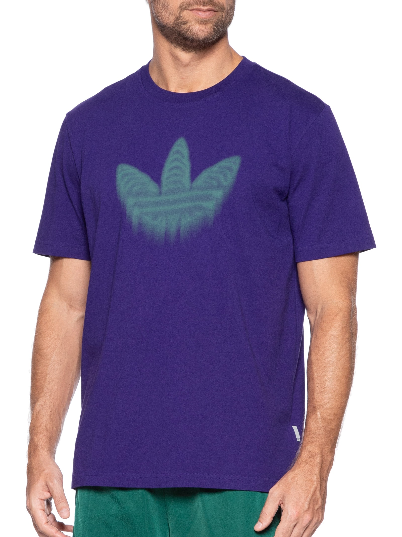 Camiseta Skeleton Trefoil Roxo Adidas Originals