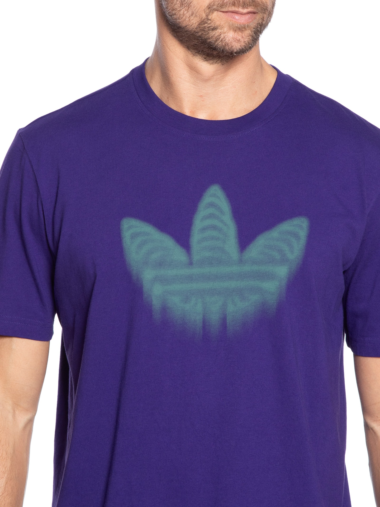 Camiseta Skeleton Trefoil Roxo Adidas Originals