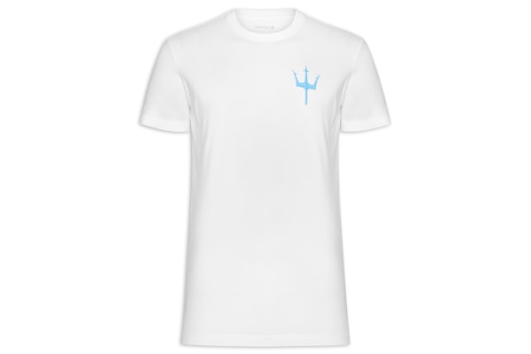 Camiseta Slim Vintage Tridente Madeira - Branco 