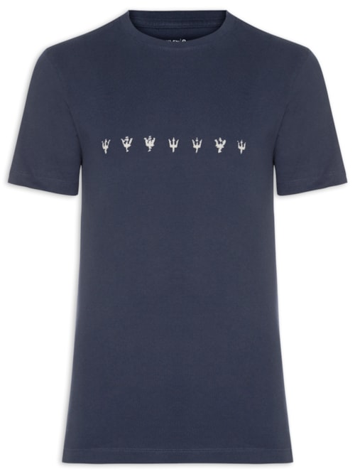 Camiseta Slim Vintage Underwater – Azul