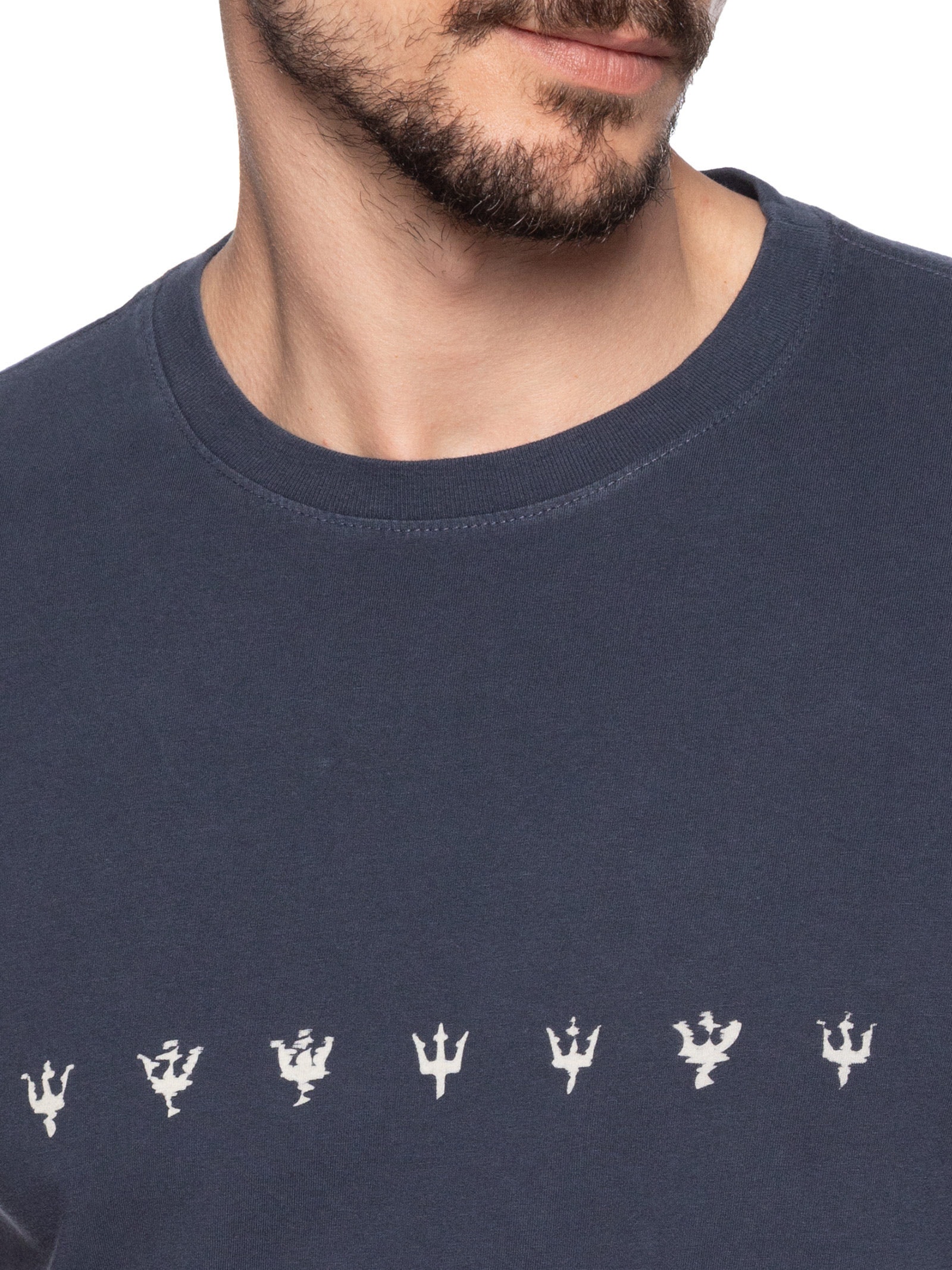 Camiseta Slim Vintage Underwater Azul Osklen