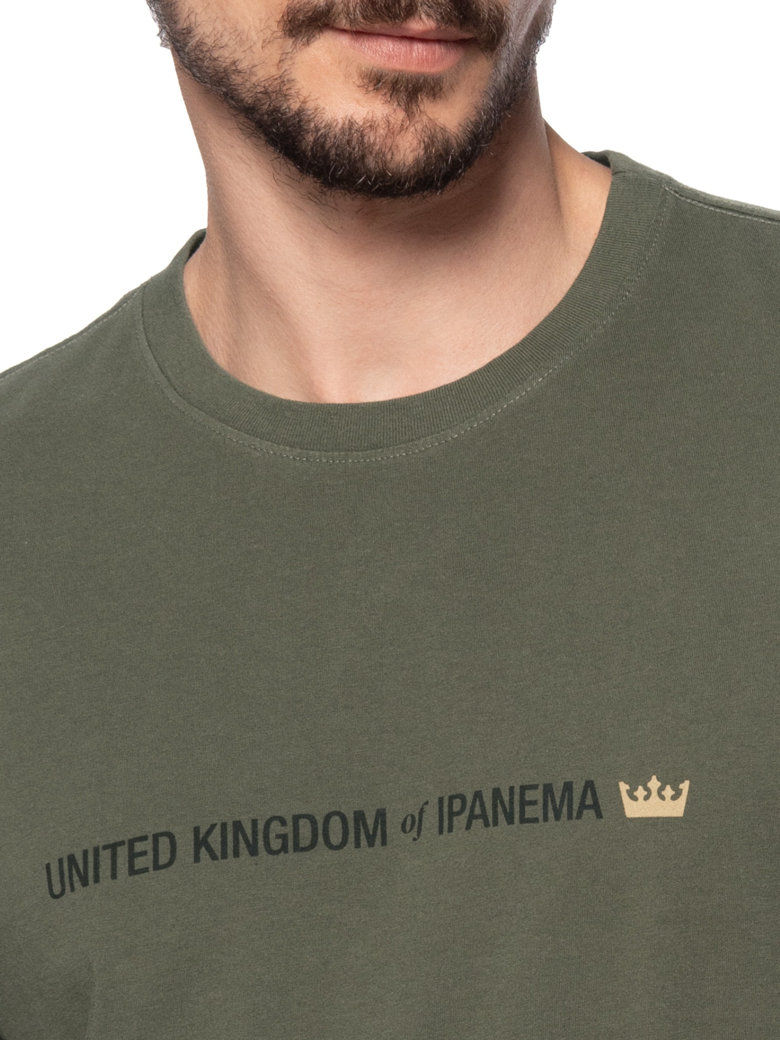Camiseta Slim Vintage United Kingdom Verde Osklen