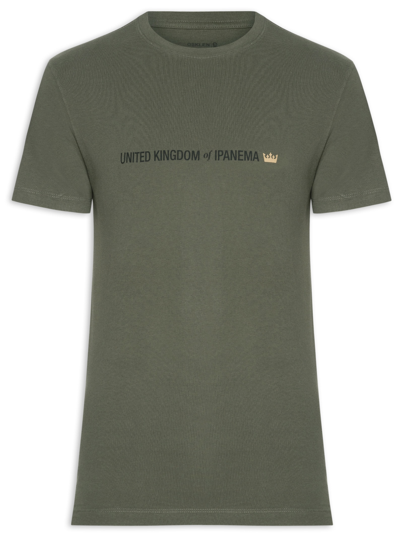 Camiseta Slim Vintage United Kingdom Verde Osklen