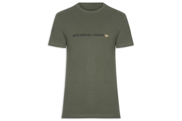 Camiseta Slim Vintage United Kingdom - Verde