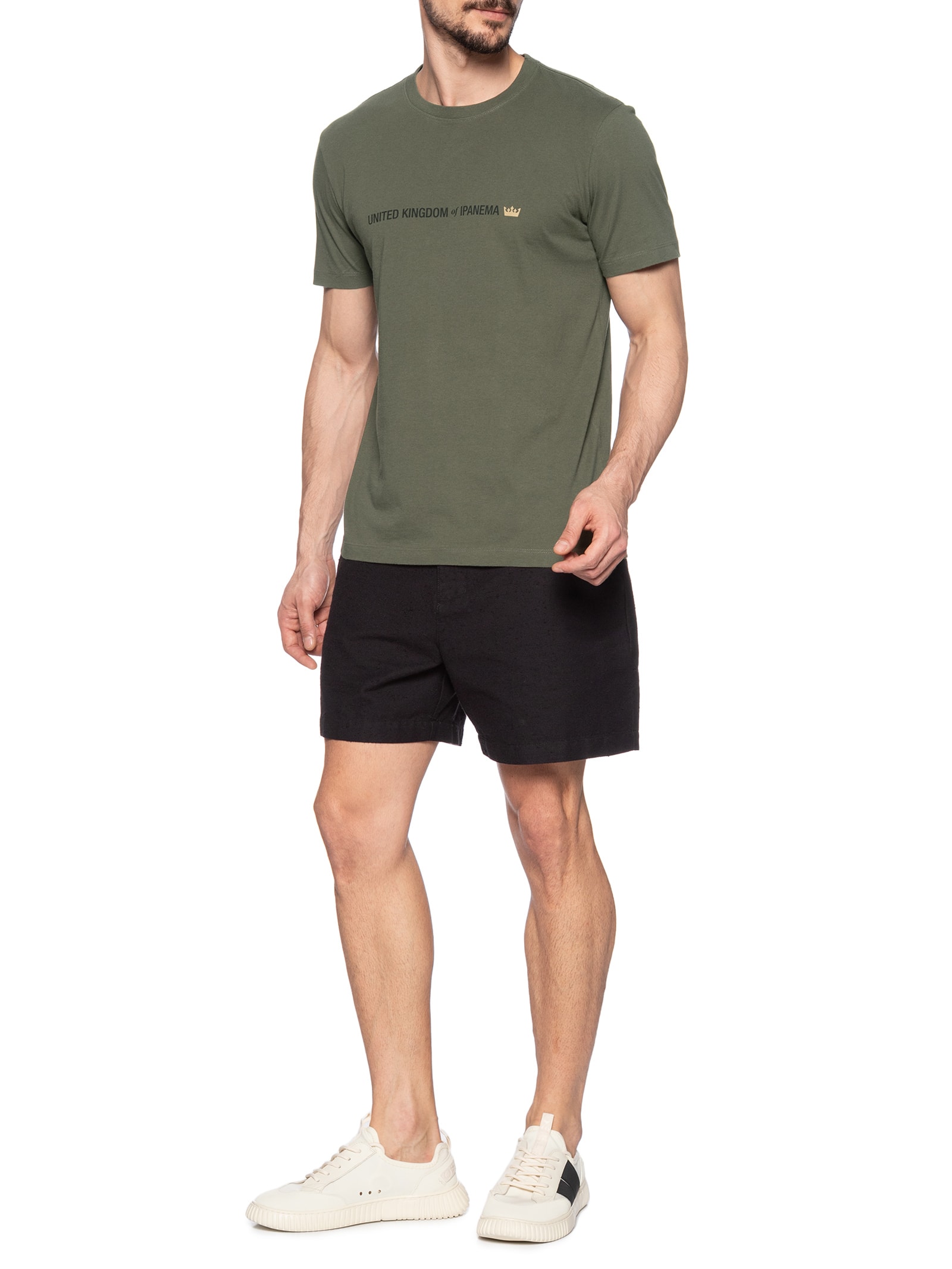 Camiseta Slim Vintage United Kingdom Verde Osklen