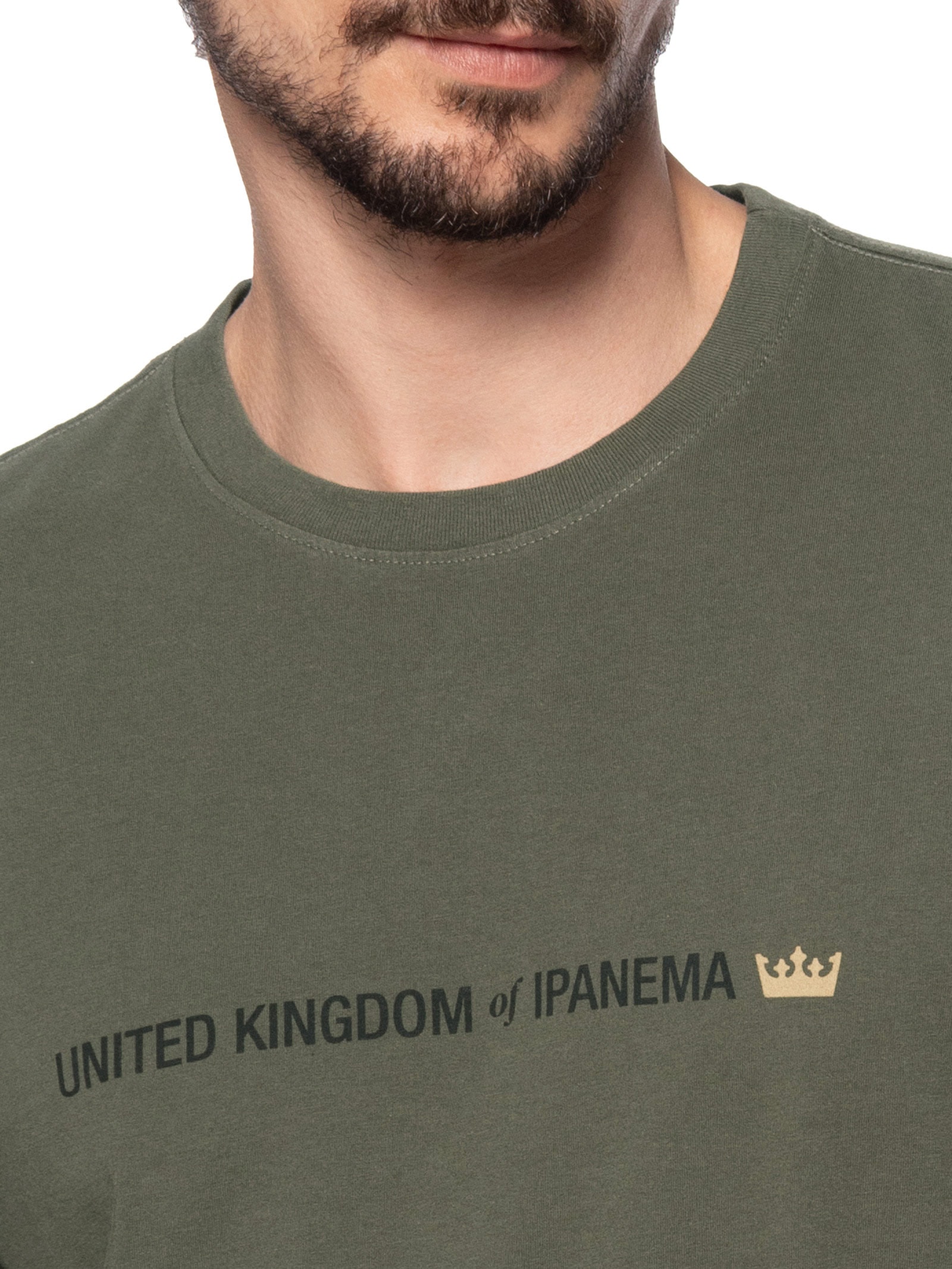 Camiseta Slim Vintage United Kingdom Verde Osklen