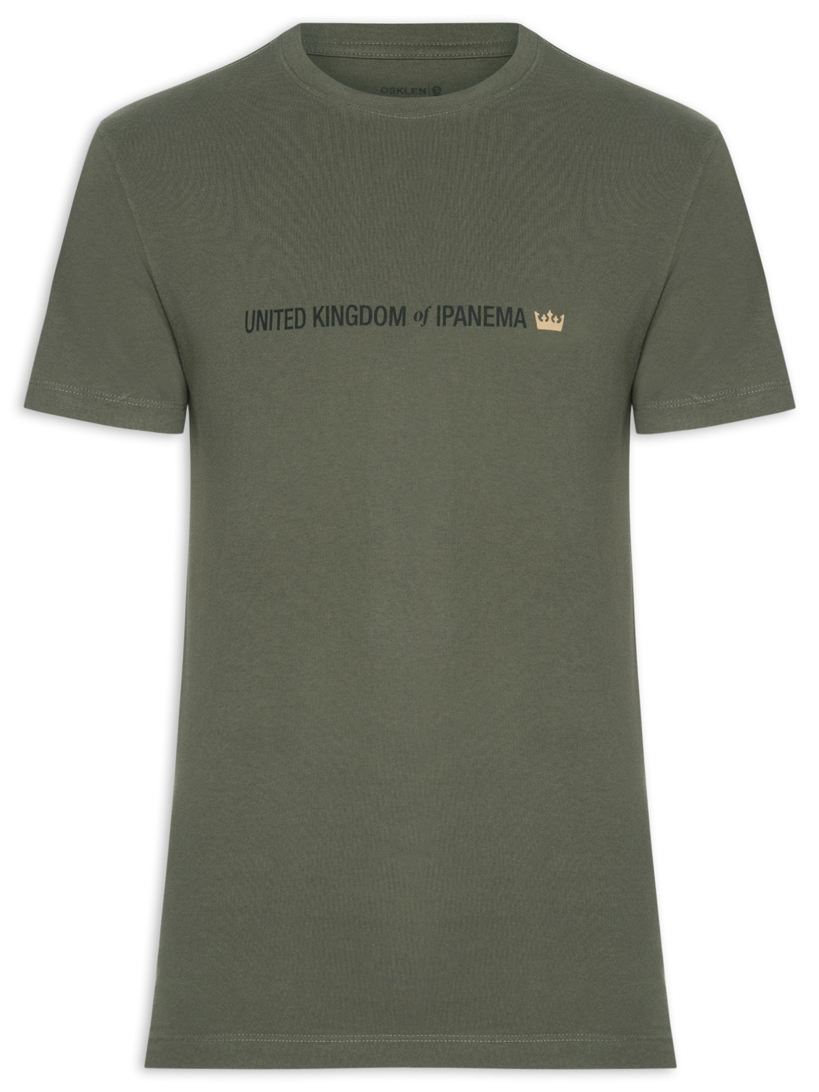 Camiseta Slim Vintage United Kingdom Verde Osklen