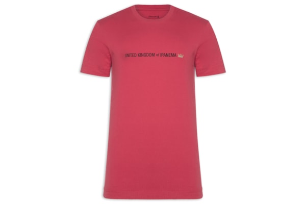 Camiseta Slim Vintage United Kingdom - Vermelho