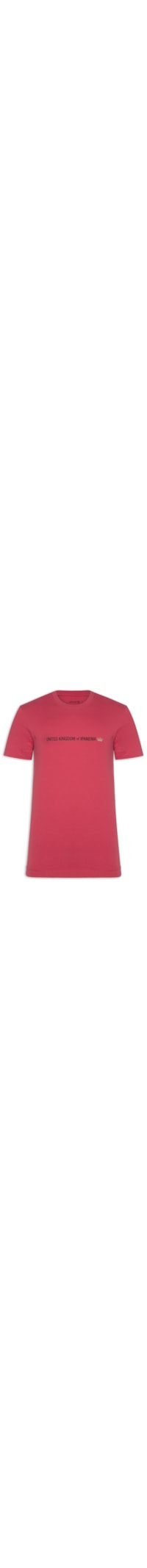 Camiseta Slim Vintage United Kingdom - Vermelho