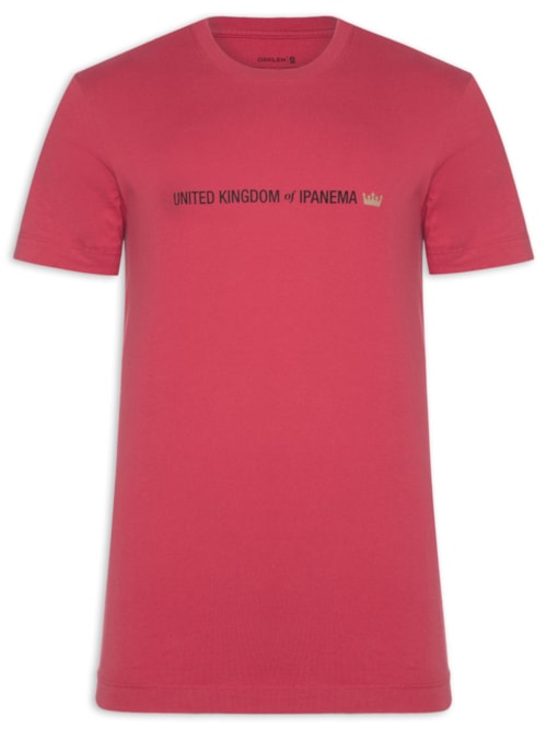 Camiseta Slim Vintage United Kingdom – Vermelho
