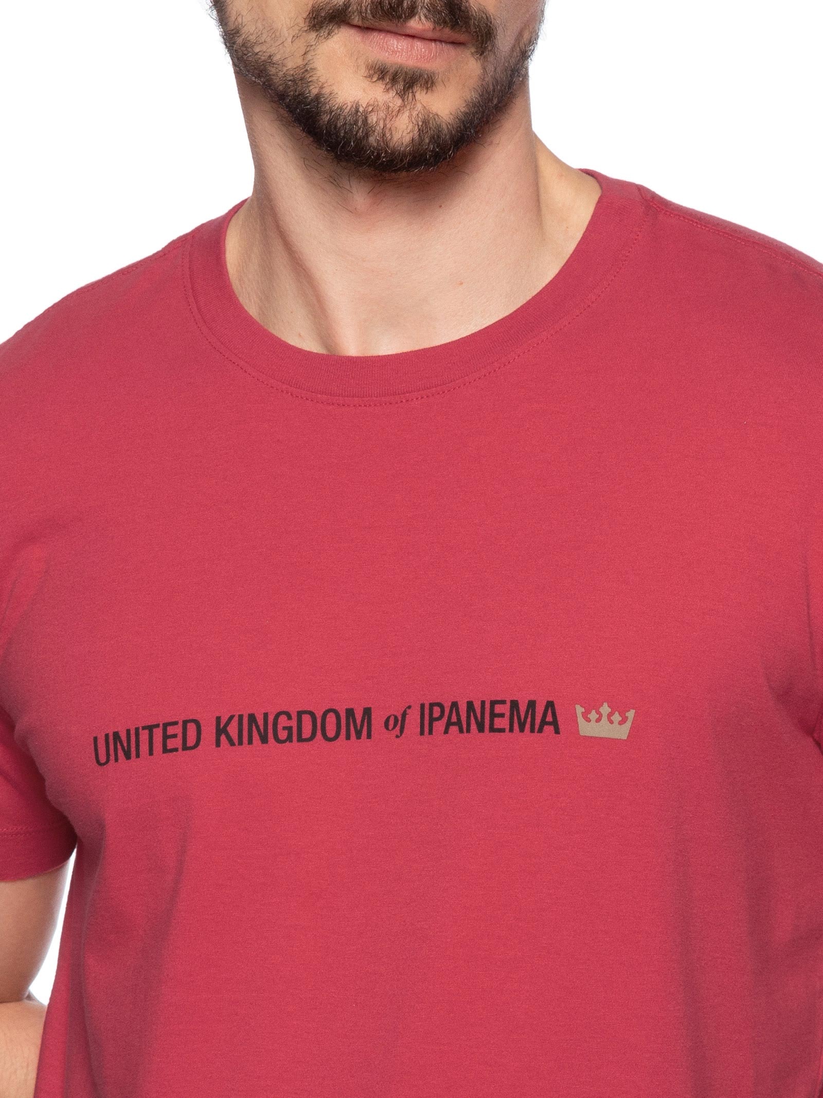 Camiseta Slim Vintage United Kingdom Vermelho Osklen