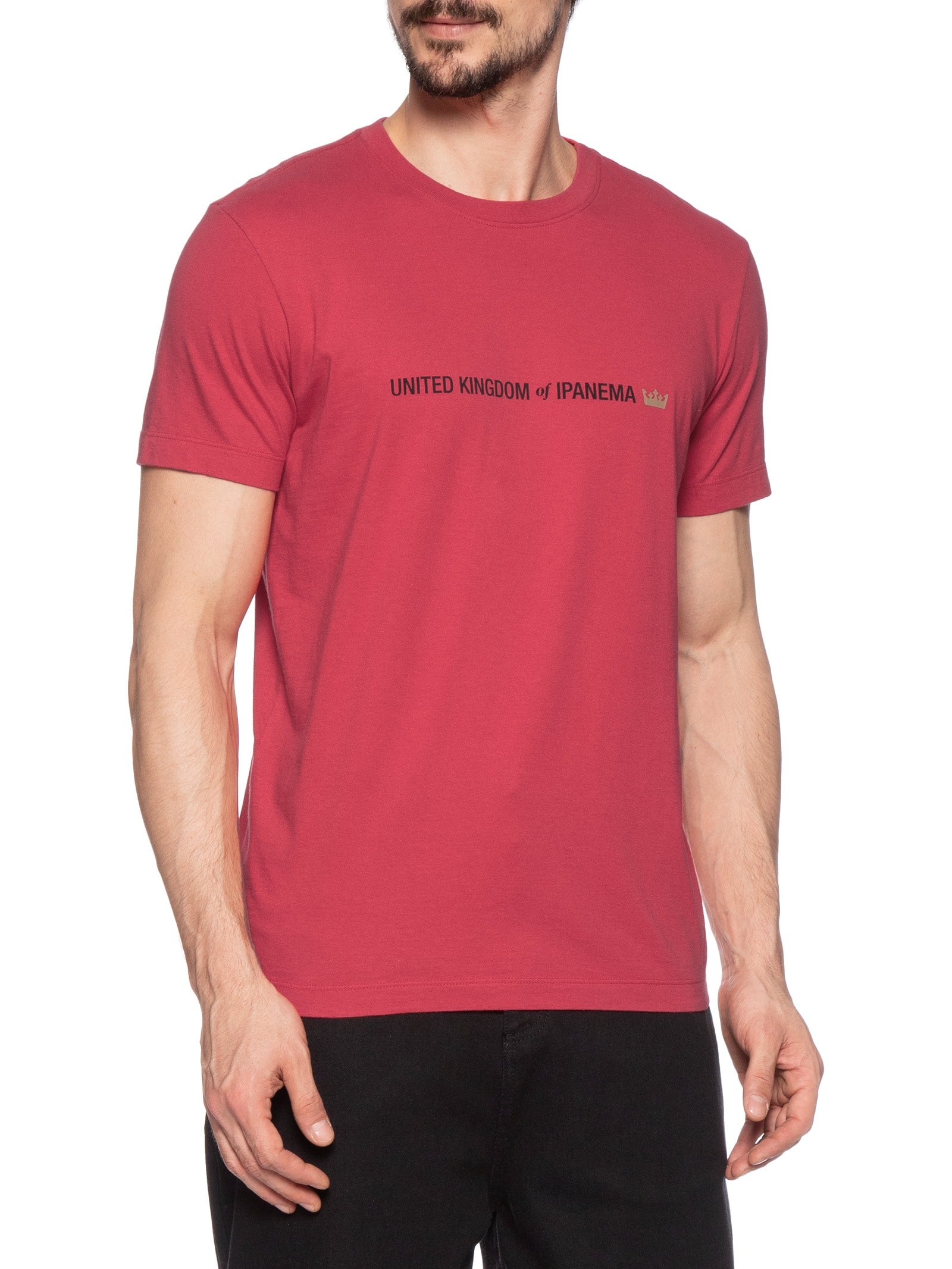 Camiseta Slim Vintage United Kingdom Vermelho Osklen