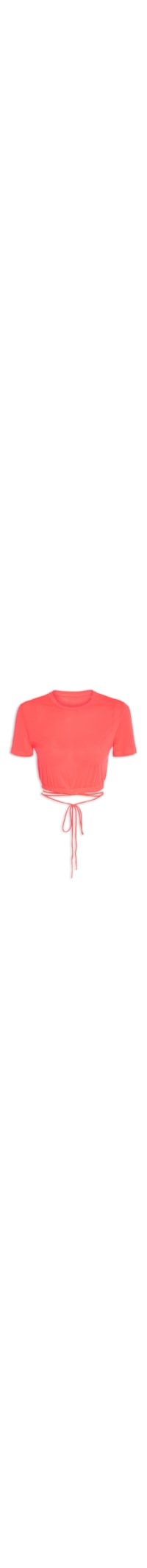 Camiseta Speed Cropped Tiras - Rosa
