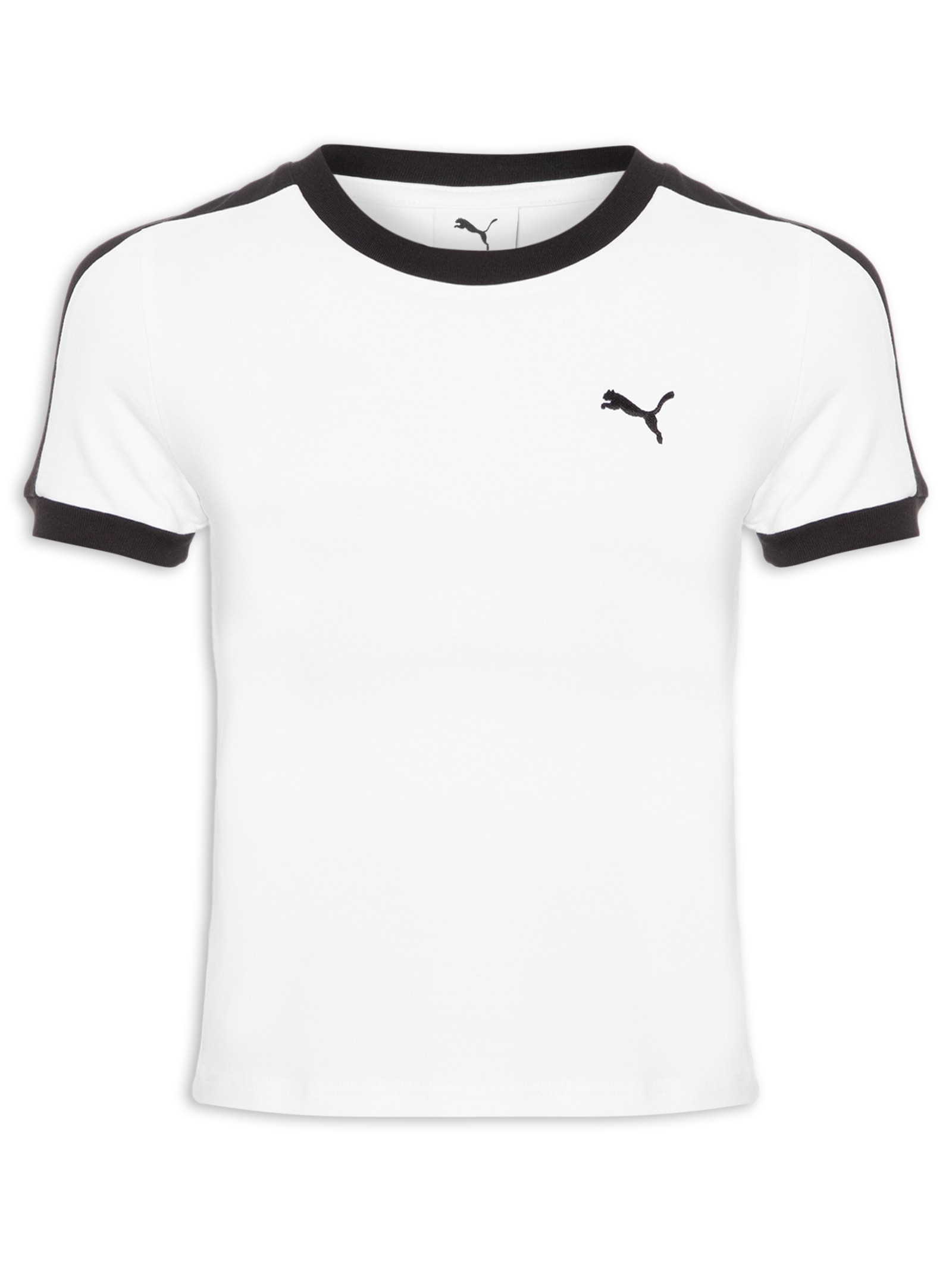 Camiseta T7 Slim Tee Feminina Branco Puma