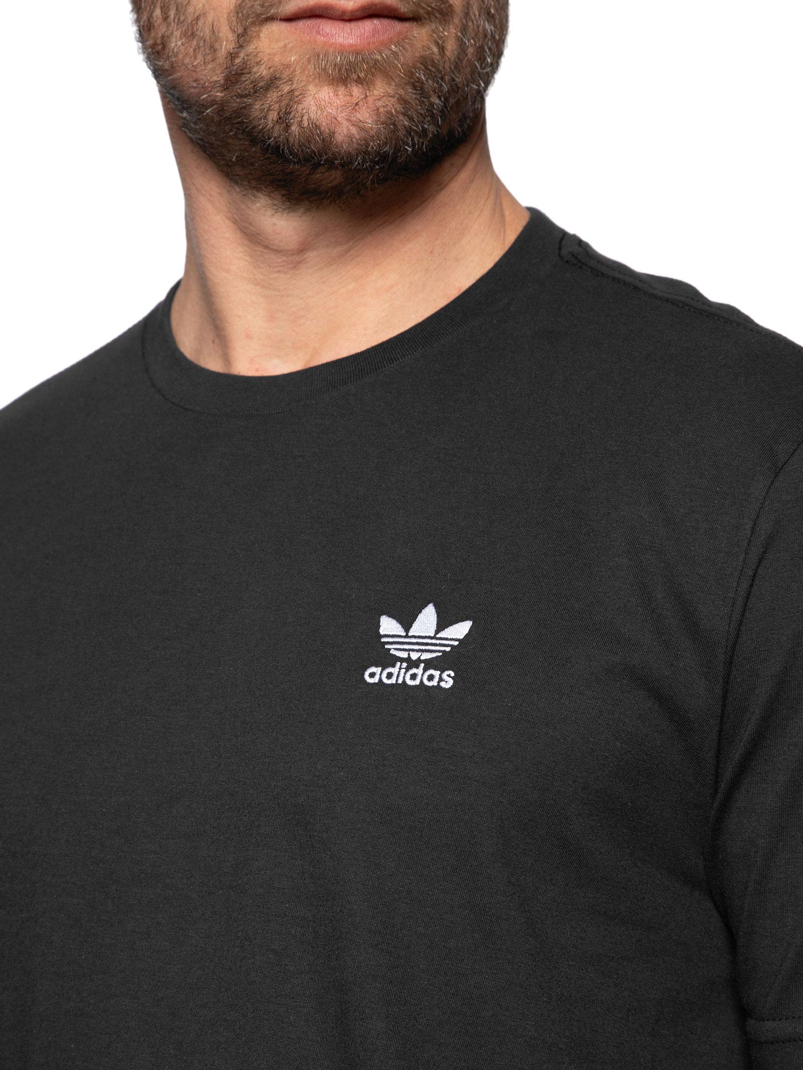 Adidas Originals - Camiseta Trefoil Ess - Preto