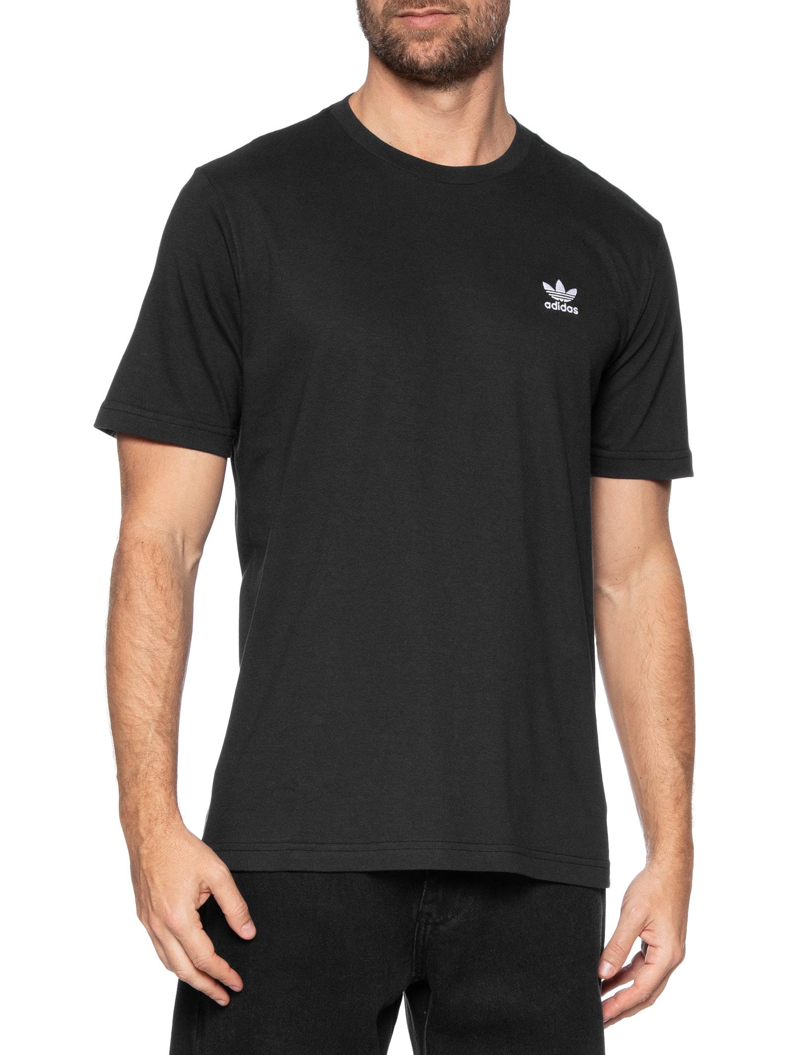 Camiseta Trefoil Ess Preto Adidas Originals