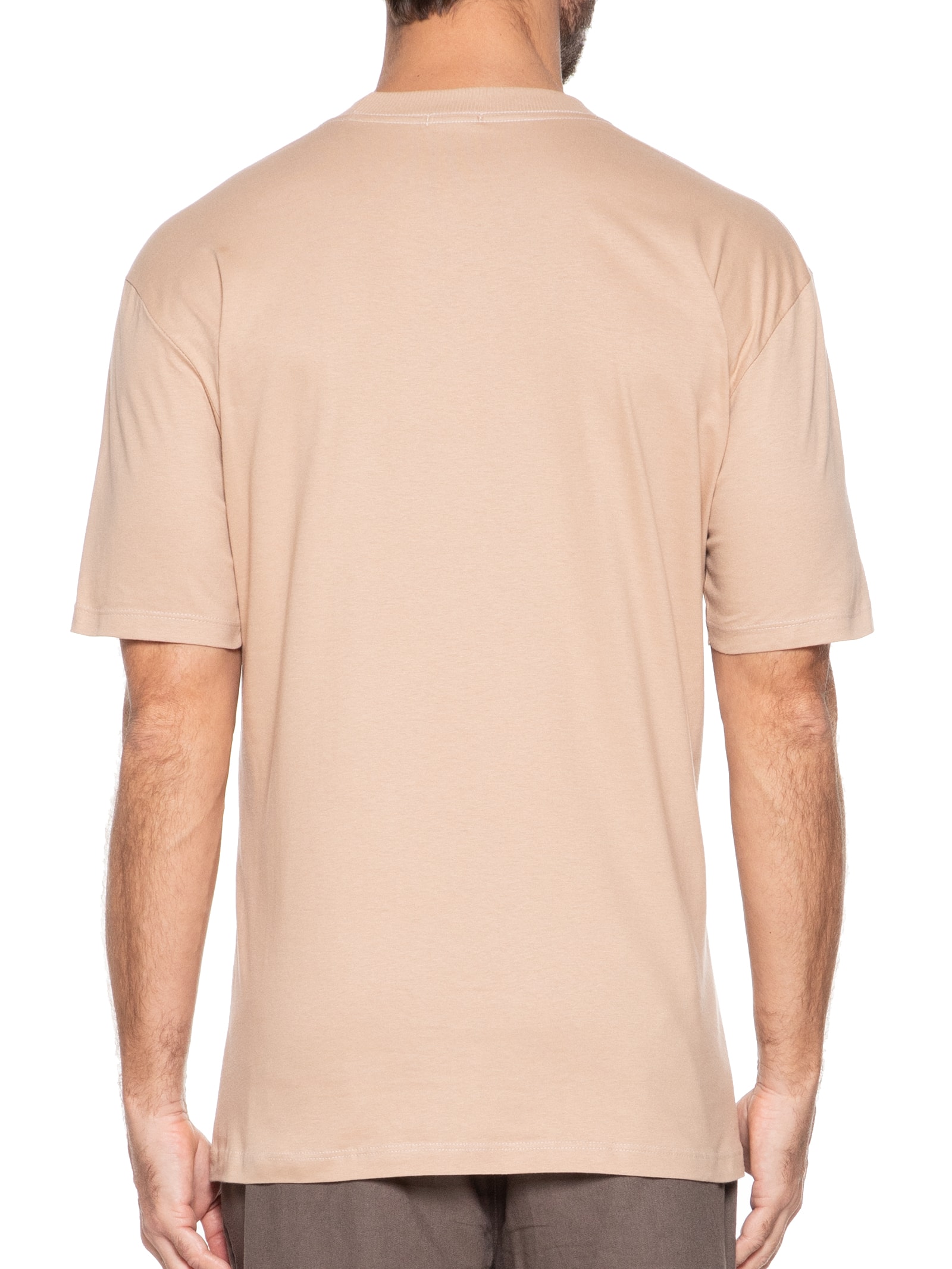 Camiseta Unissex Básica Oversized Bege Basiq Men