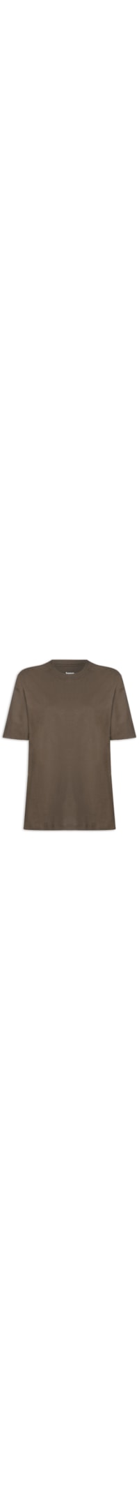Camiseta Unissex Básica Oversized - Marrom