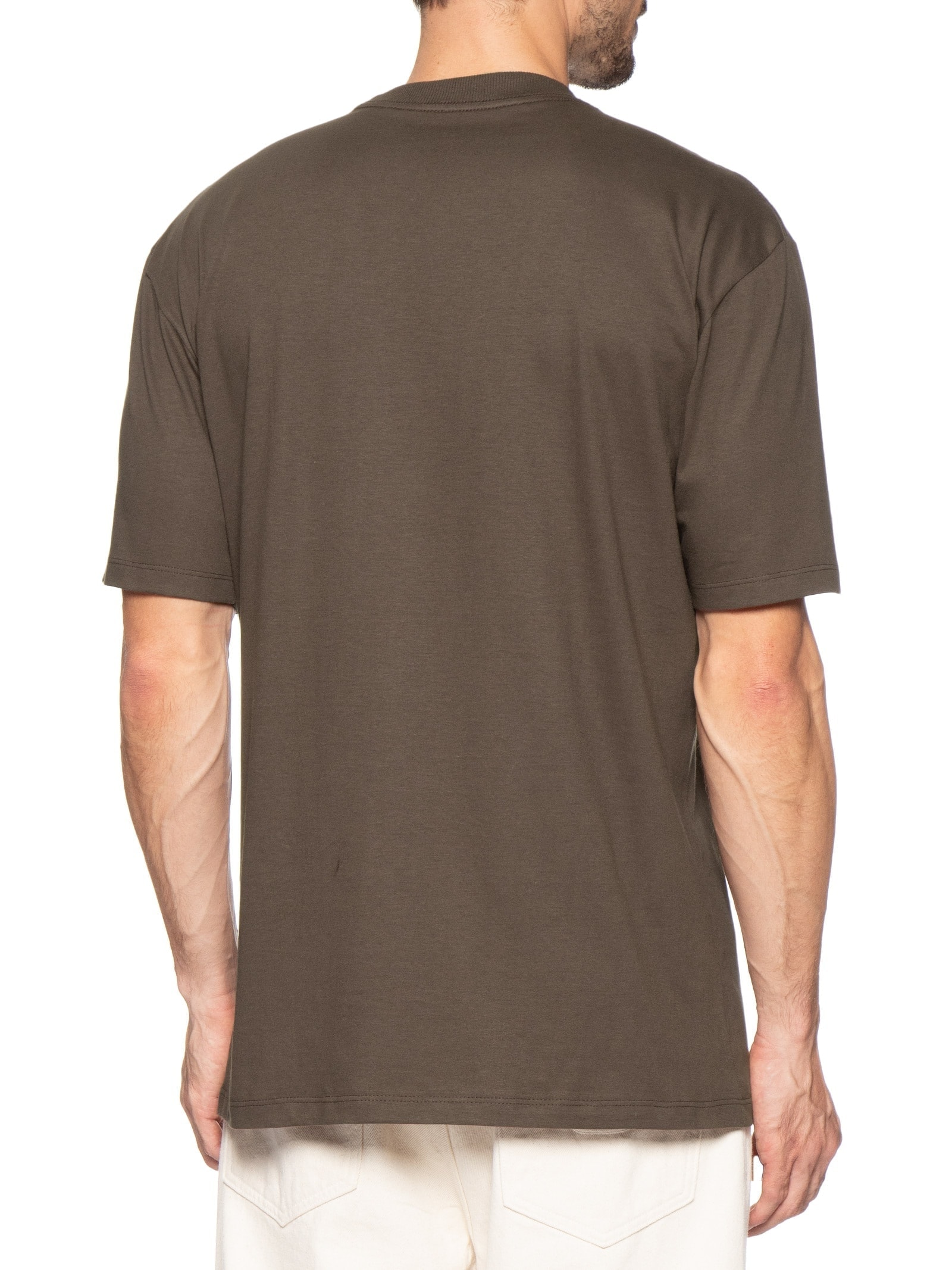 Camiseta Unissex Básica Oversized Marrom Basiq
