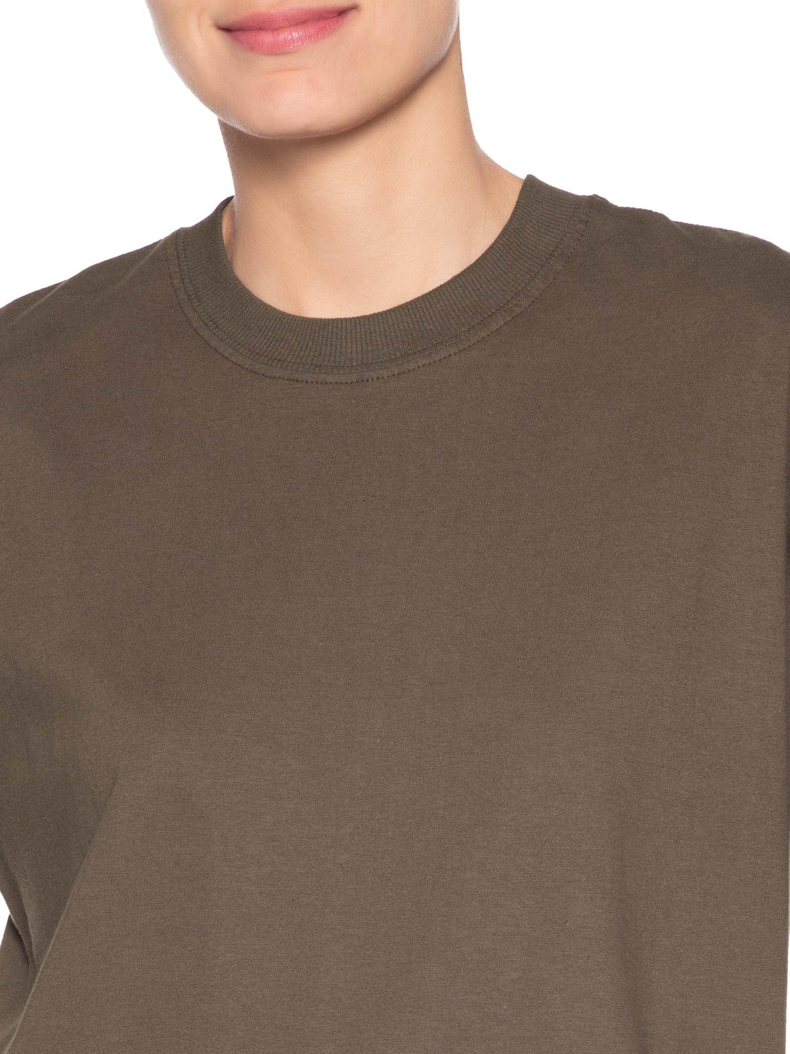 Camiseta Unissex Básica Oversized Marrom Basiq