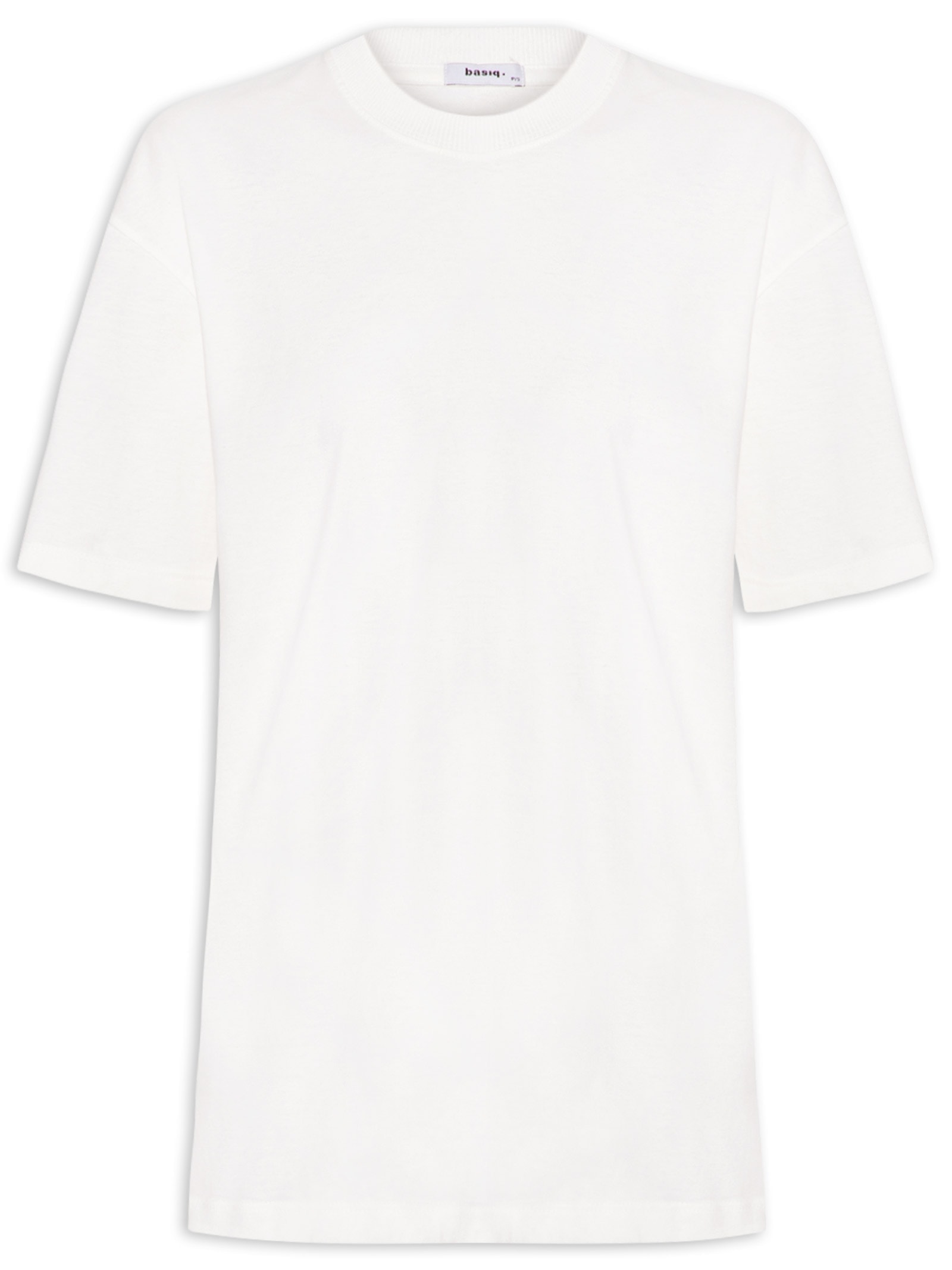 Camiseta Unissex Básica Oversized Off White Basiq