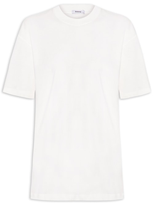 Camiseta Unissex Básica Oversized – Off White