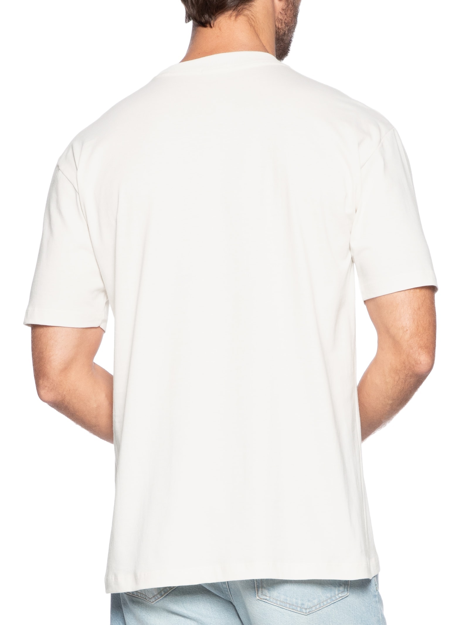 Camiseta Unissex Básica Oversized Off White Basiq