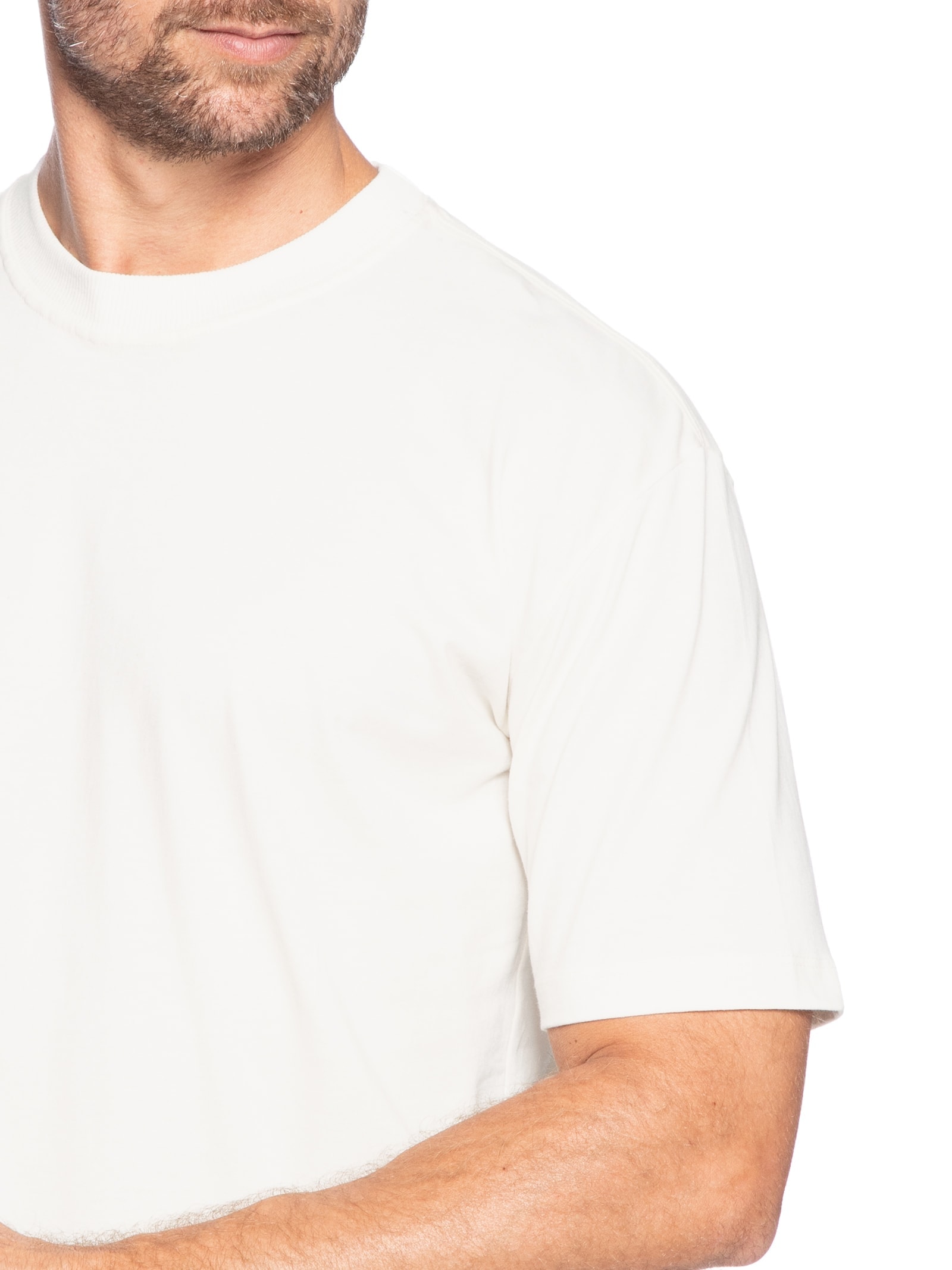 Camiseta Unissex Básica Oversized Off White Basiq