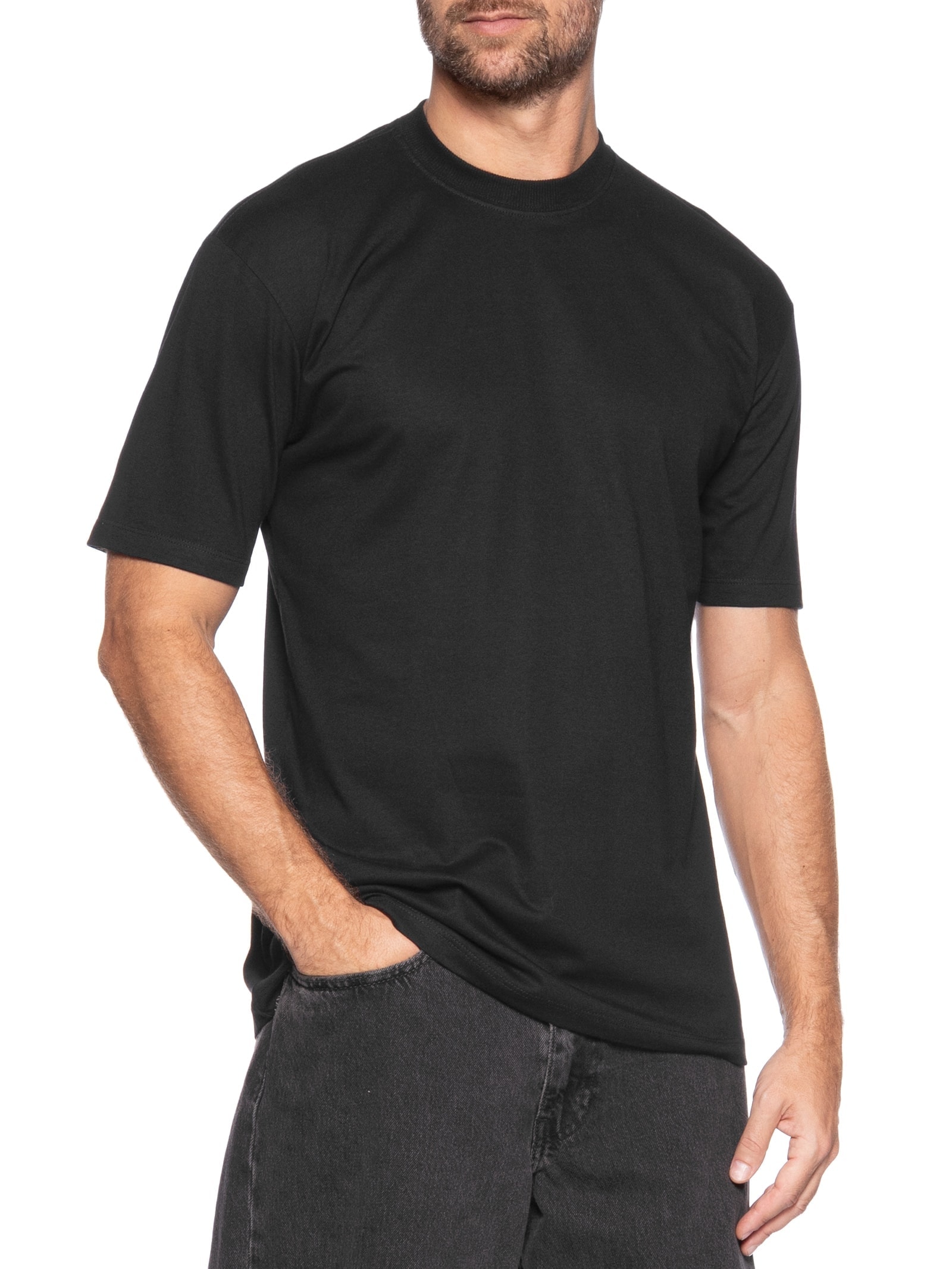 Camiseta Unissex Básica Oversized Preto Basiq