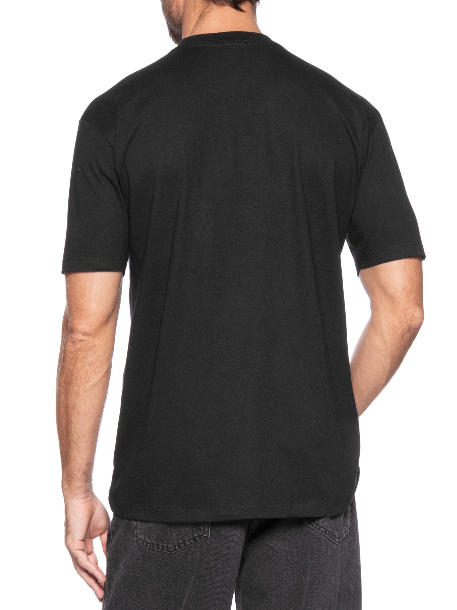 Camiseta Unissex Básica Oversized Preto Basiq