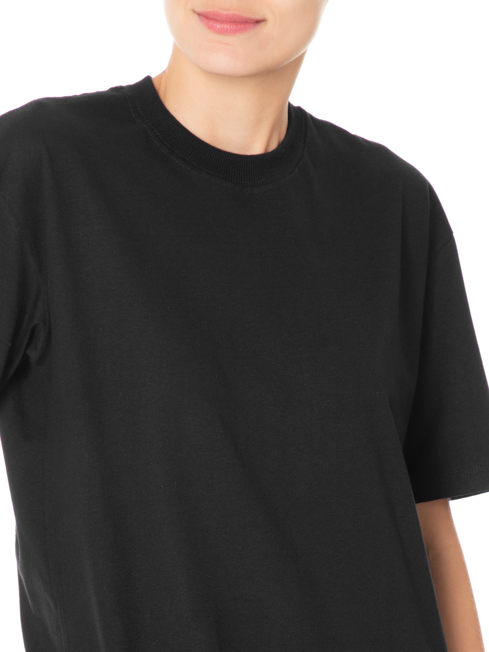 Camiseta Unissex Básica Oversized Preto Basiq