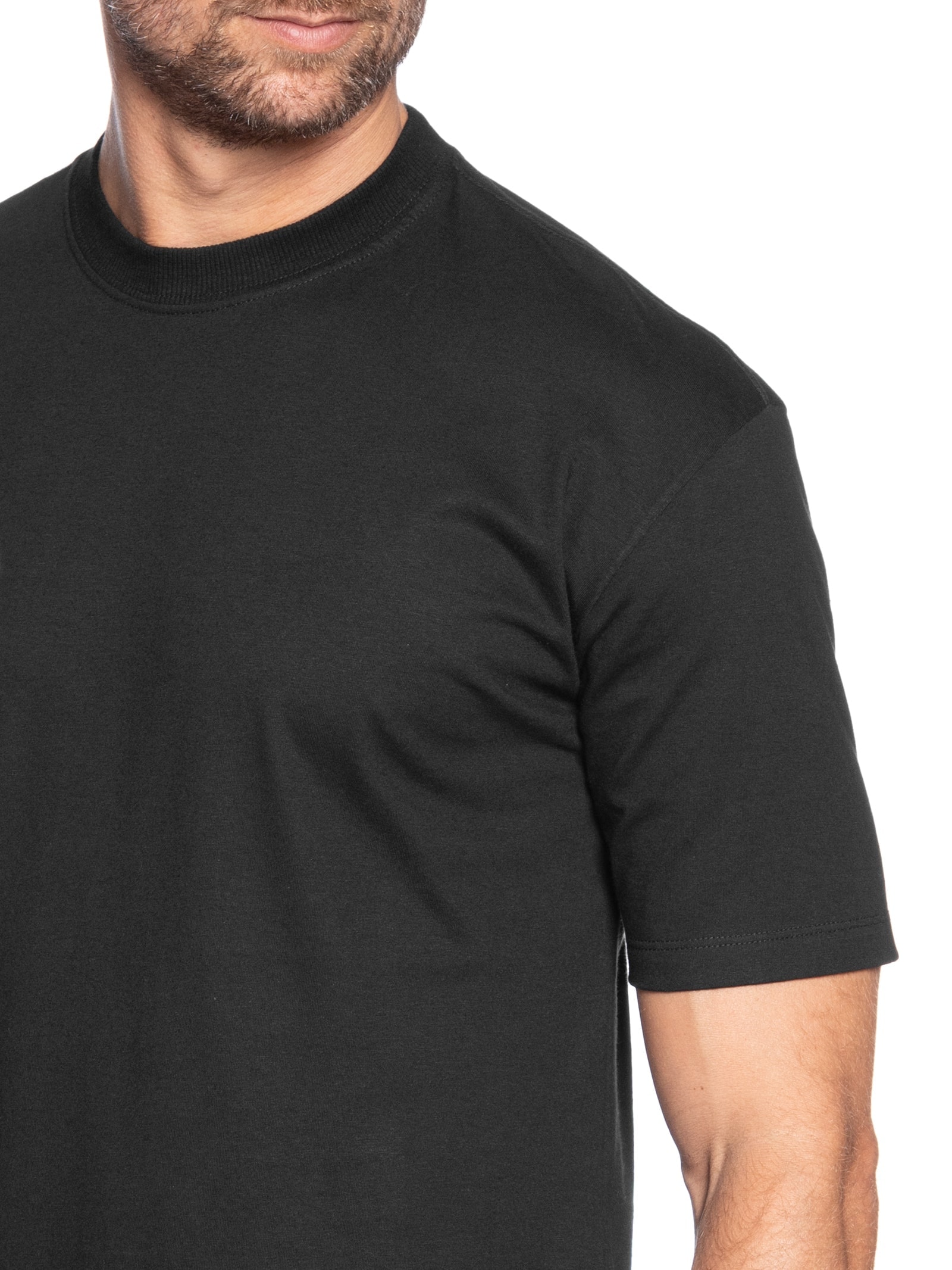 Camiseta Unissex Básica Oversized Preto Basiq