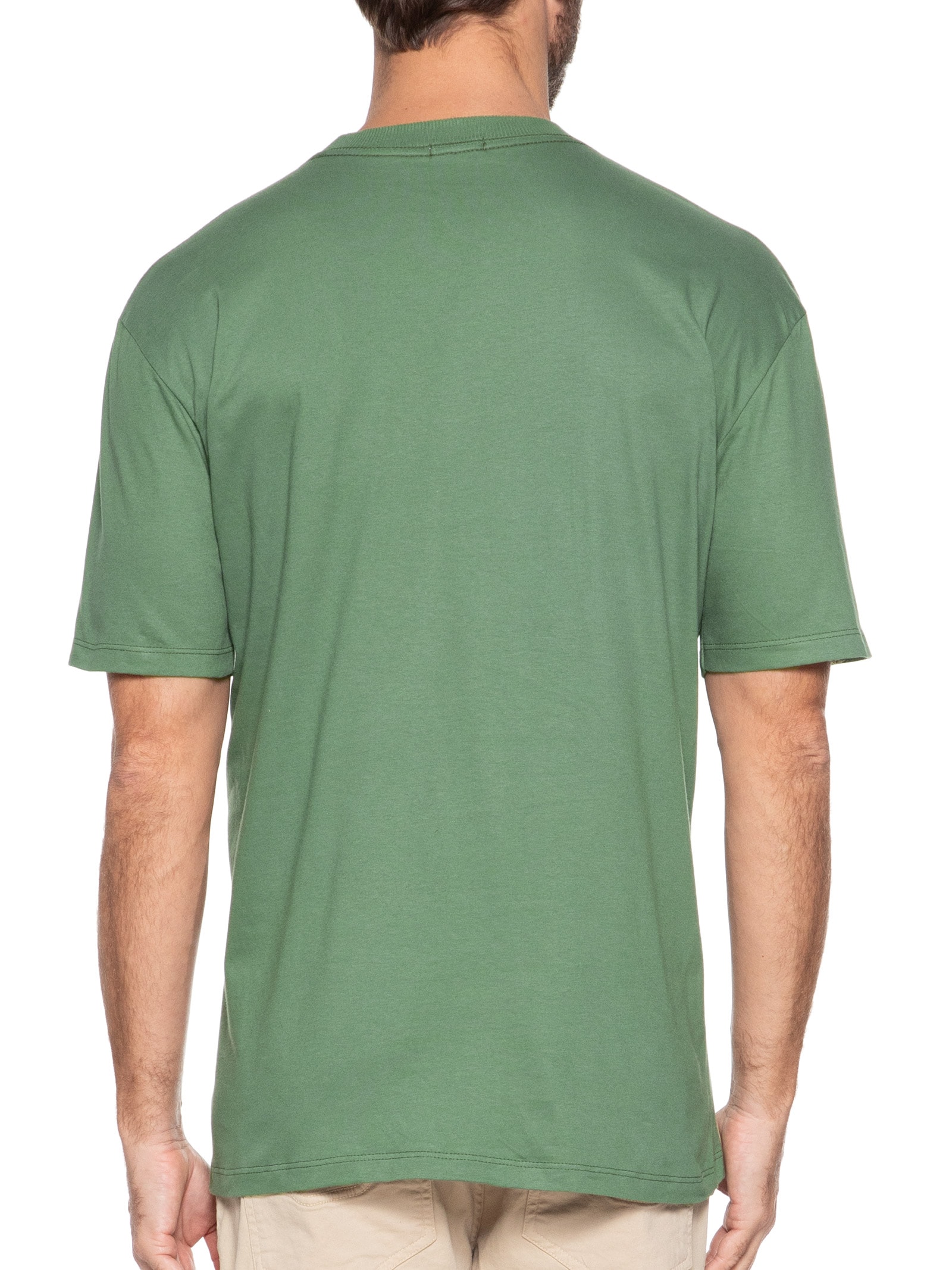 Camiseta Unissex Básica Oversized Verde Basiq Men