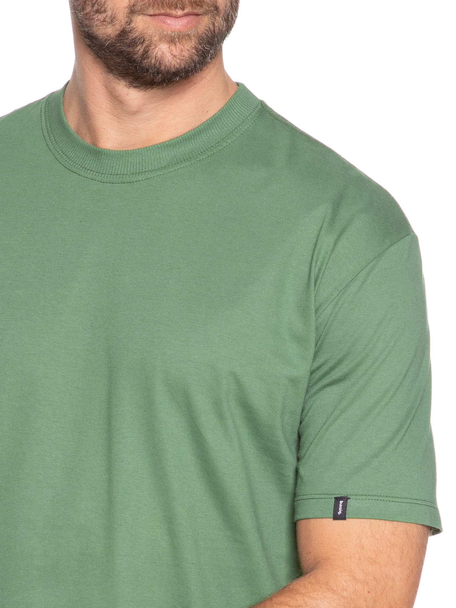 Camiseta Unissex Básica Oversized Verde Basiq Men