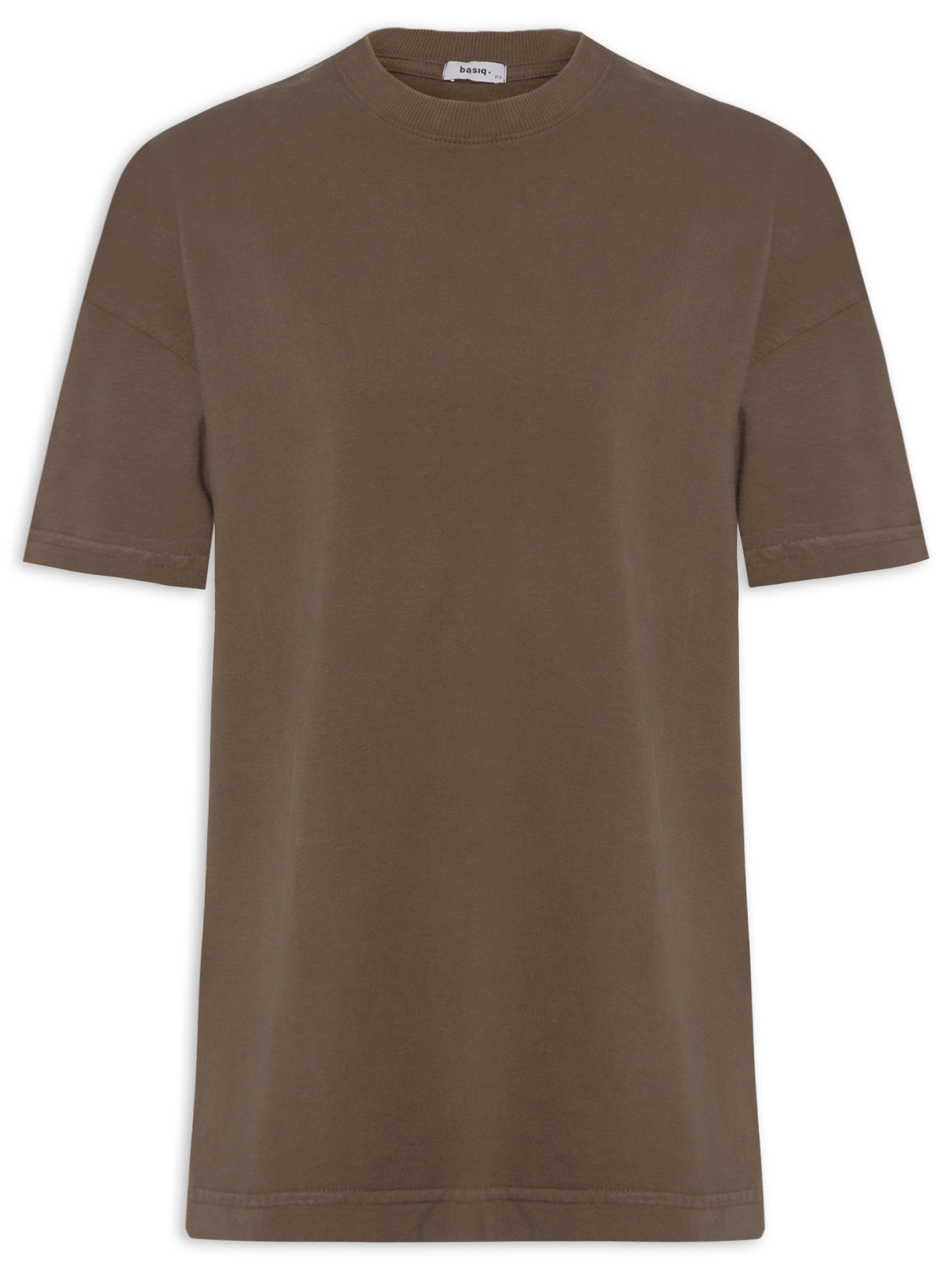 Camiseta Unissex Heavy Oversized Marrom Basiq