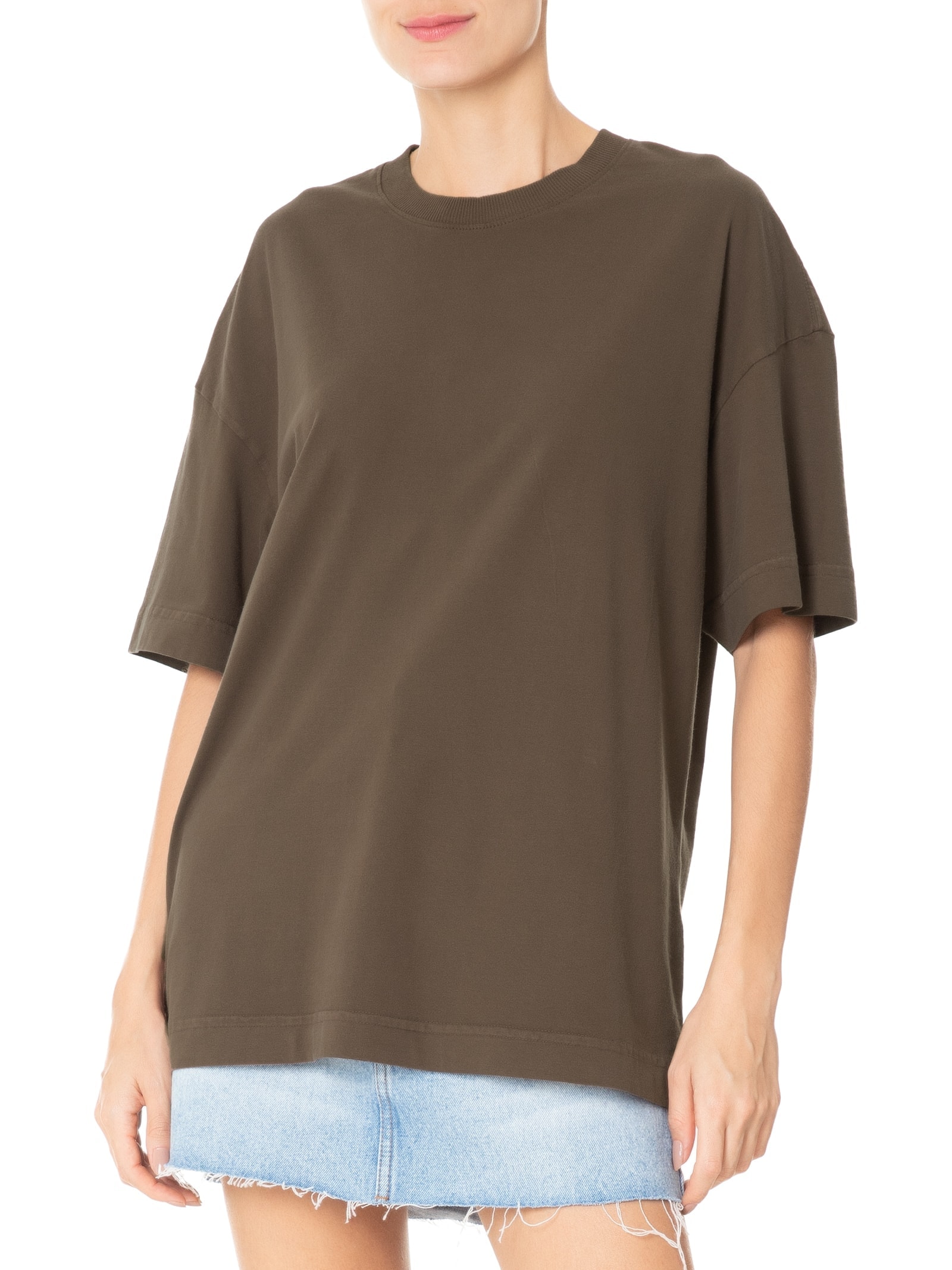 Camiseta Unissex Heavy Oversized Marrom Basiq
