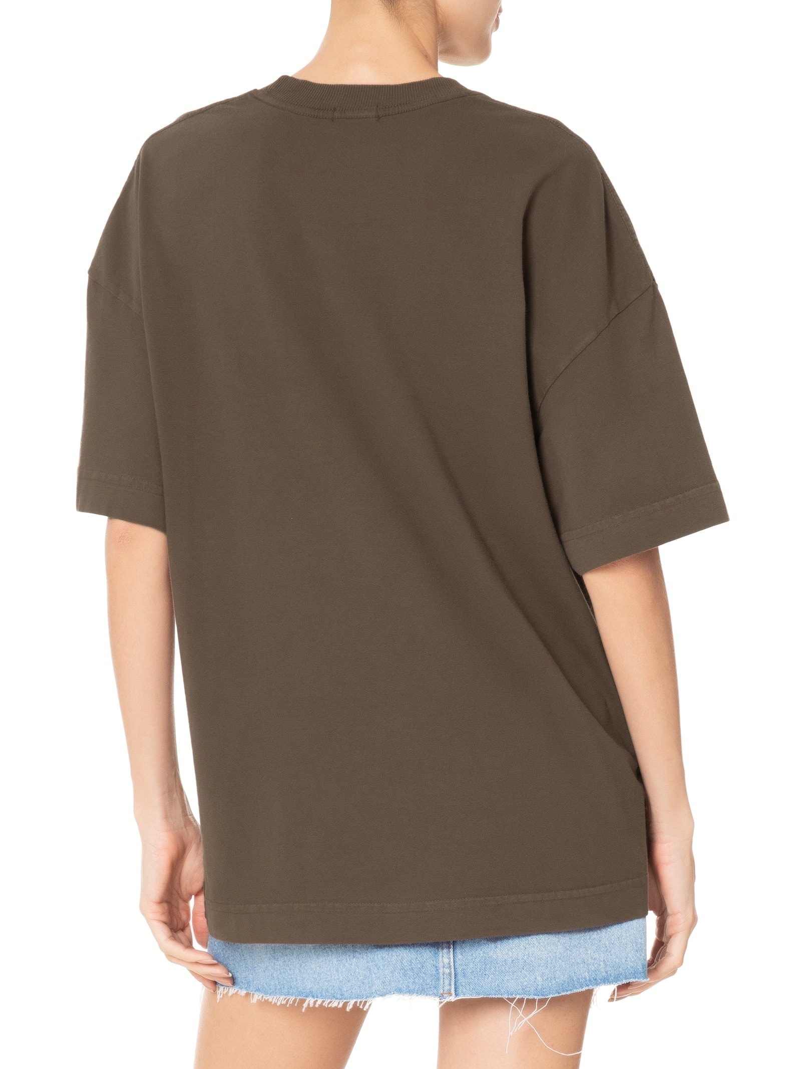 Camiseta Unissex Heavy Oversized Marrom Basiq